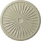Ekena Millwork Leandros Ceiling Medallion (Fits Canopies up to 5"), 33 1/8"OD x 3 1/2"ID x 1 3/8"P, Clear Yellow CM33LECYF - alternate 1